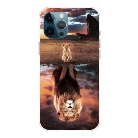 Telefoonhoesje voor iPhone 13 Pro Max Lion Cub Dream