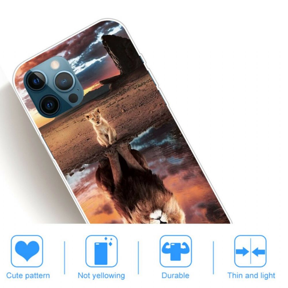 Telefoonhoesje voor iPhone 13 Pro Max Lion Cub Dream