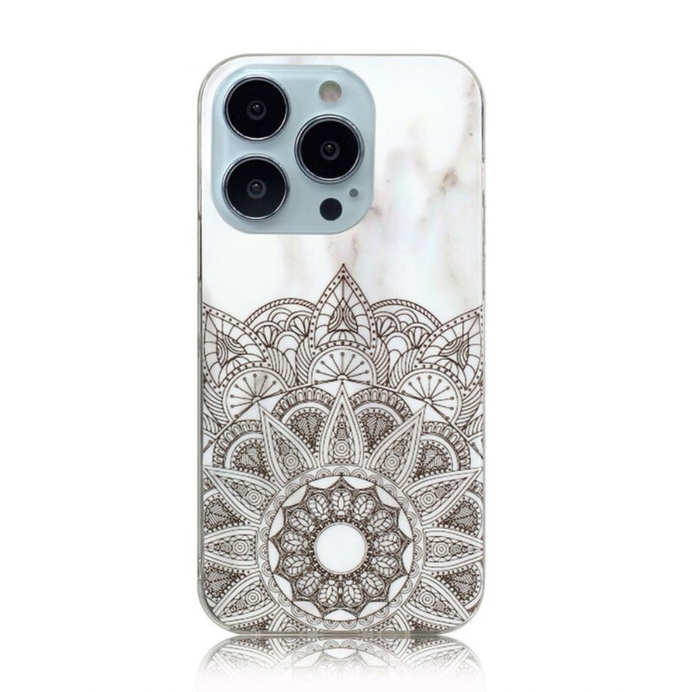 Telefoonhoesje voor iPhone 13 Pro Max Marmeren Mandala