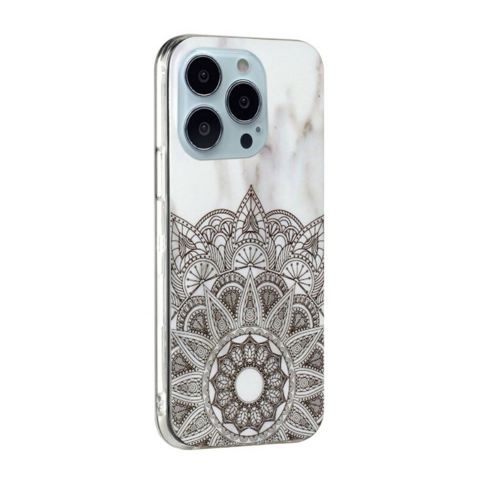 Telefoonhoesje voor iPhone 13 Pro Max Marmeren Mandala