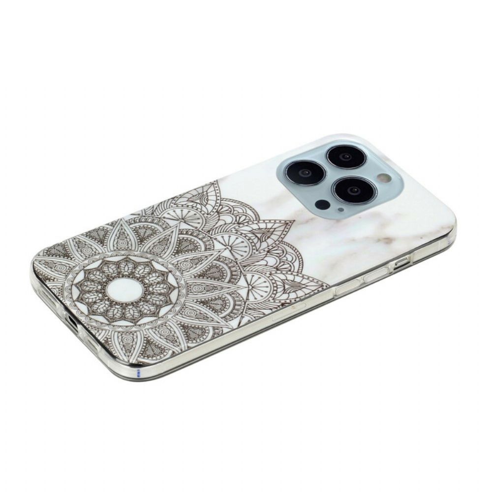 Telefoonhoesje voor iPhone 13 Pro Max Marmeren Mandala