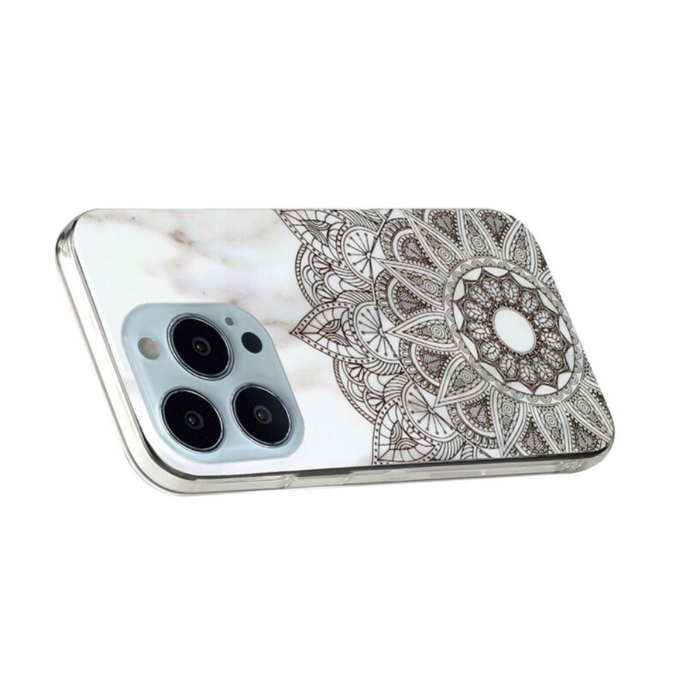 Telefoonhoesje voor iPhone 13 Pro Max Marmeren Mandala