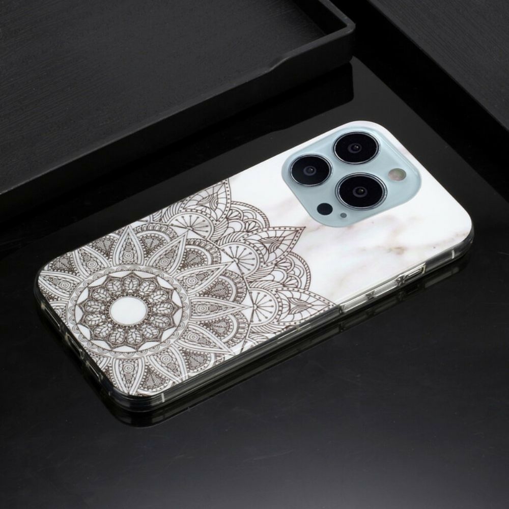 Telefoonhoesje voor iPhone 13 Pro Max Marmeren Mandala