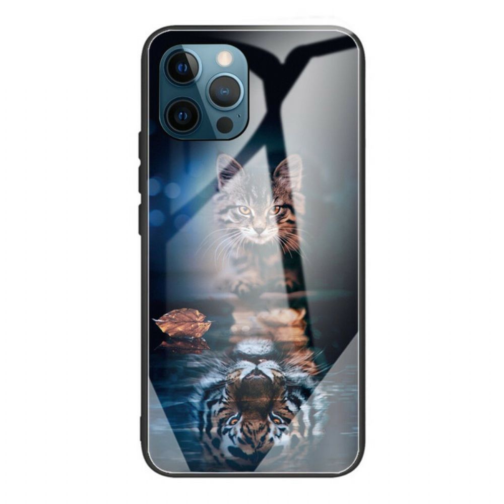 Telefoonhoesje voor iPhone 13 Pro Max Mijn Tijger Gehard Glas