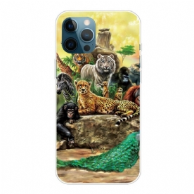 Telefoonhoesje voor iPhone 13 Pro Max Safaridieren