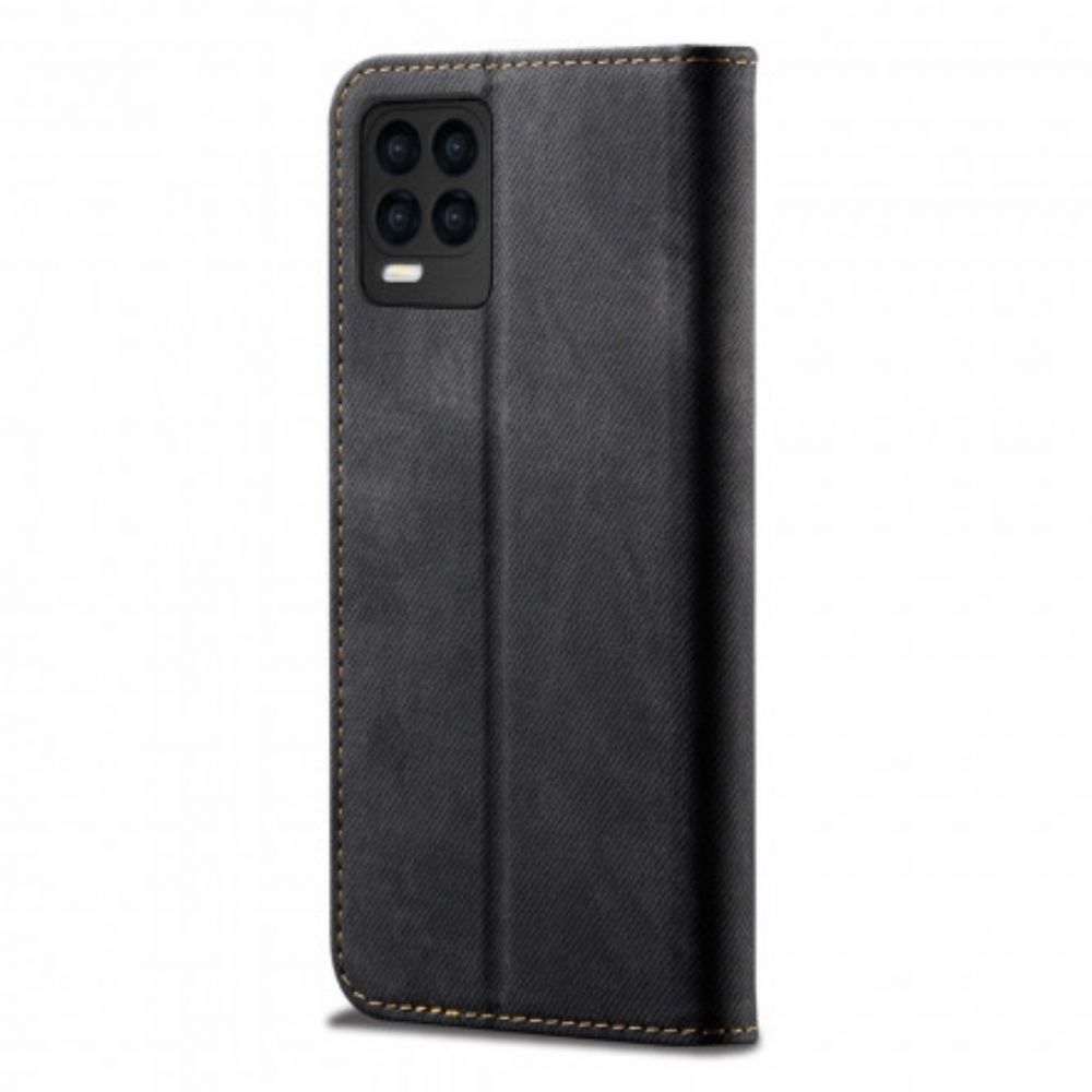 Bescherming Hoesje voor Realme 8 / 8 Pro Folio-hoesje Denim Stof