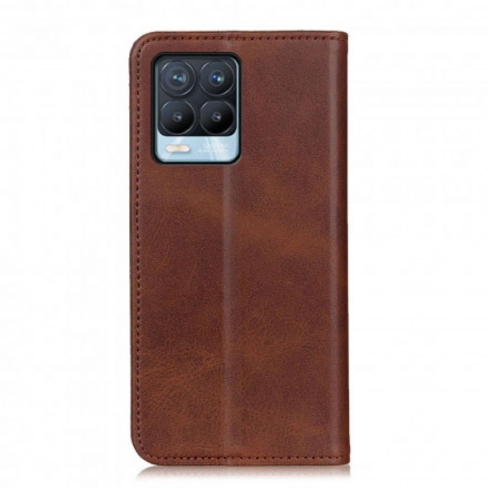 Bescherming Hoesje voor Realme 8 / 8 Pro Folio-hoesje Elegantie Splitleer