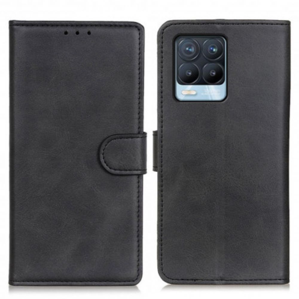 Folio-hoesje voor Realme 8 / 8 Pro Retro Mat Leereffect