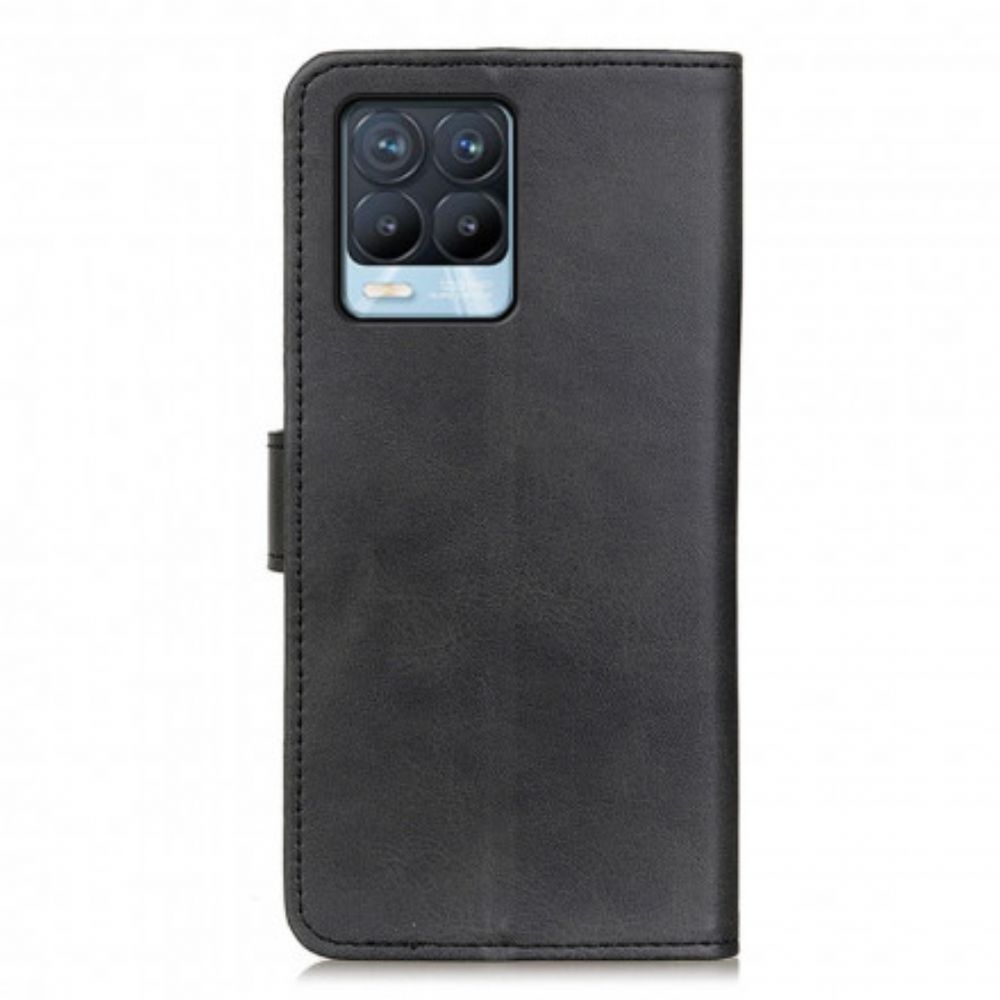 Folio-hoesje voor Realme 8 / 8 Pro Retro Mat Leereffect