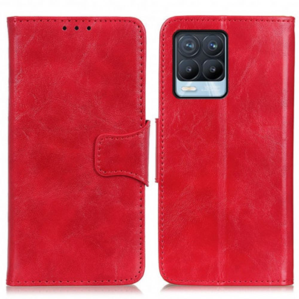 Folio-hoesje voor Realme 8 / 8 Pro Retro Splitleer