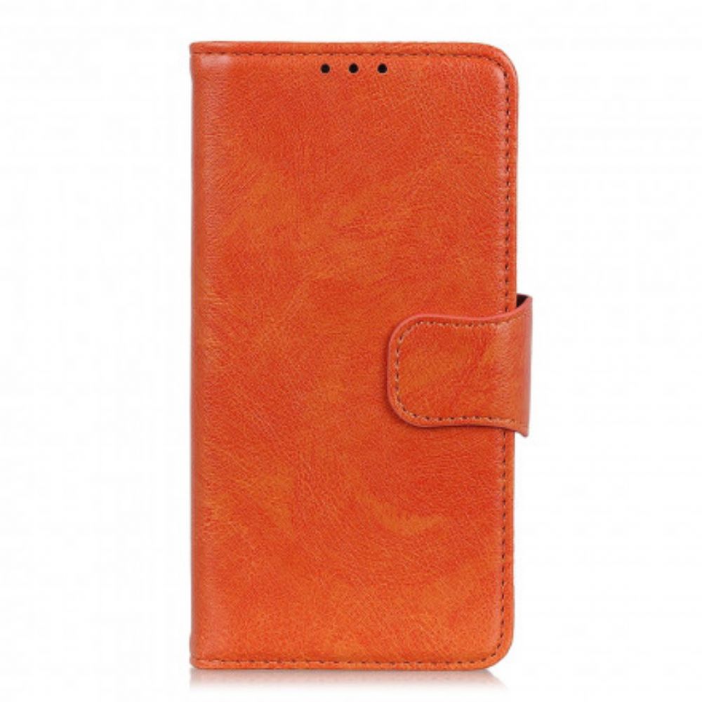 Leren Hoesje voor Realme 8 / 8 Pro Gesplitst Nappaleer