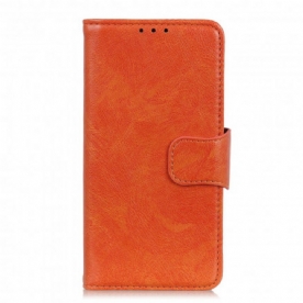 Leren Hoesje voor Realme 8 / 8 Pro Gesplitst Nappaleer