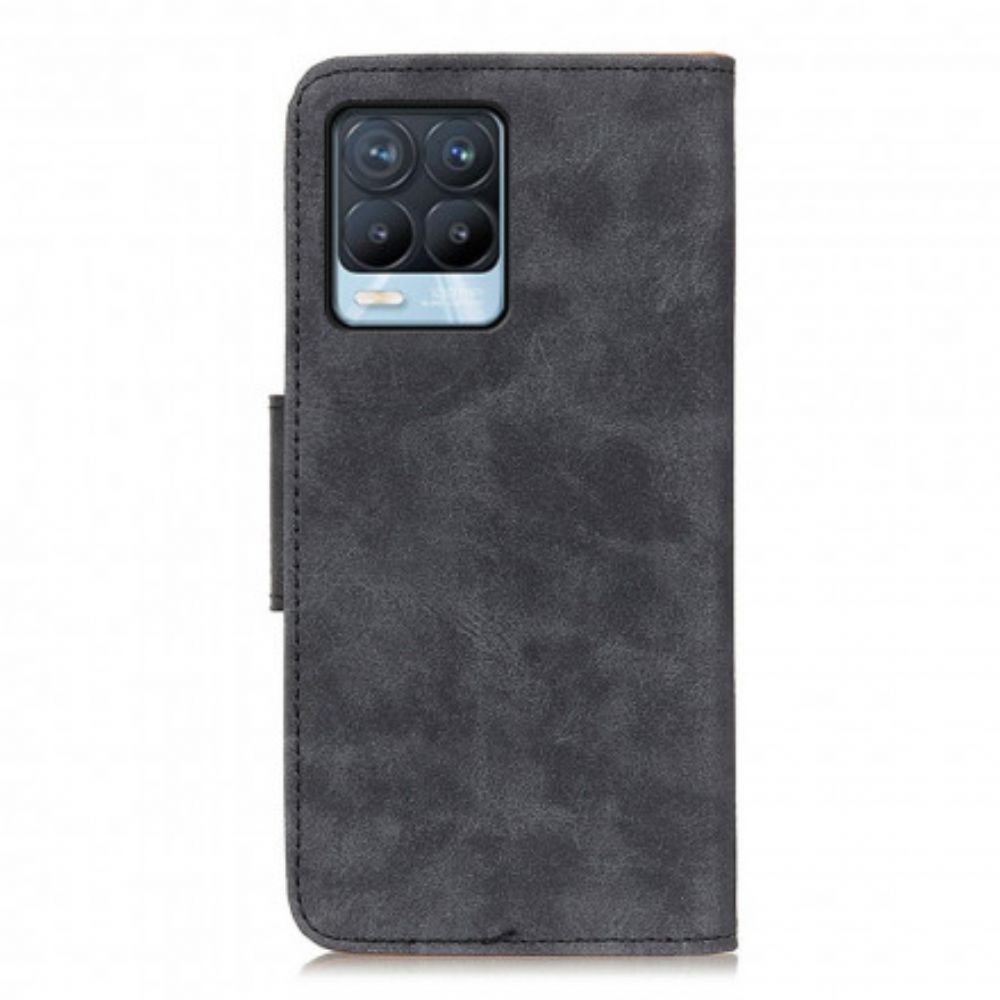 Leren Hoesje voor Realme 8 / 8 Pro Vintage Splitleer