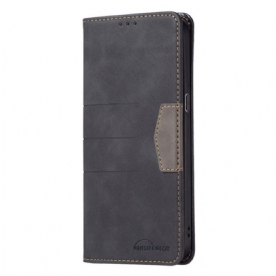 Bescherming Hoesje voor Oppo Find X5 Lite Folio-hoesje Binfen Kleur Leer Stijl