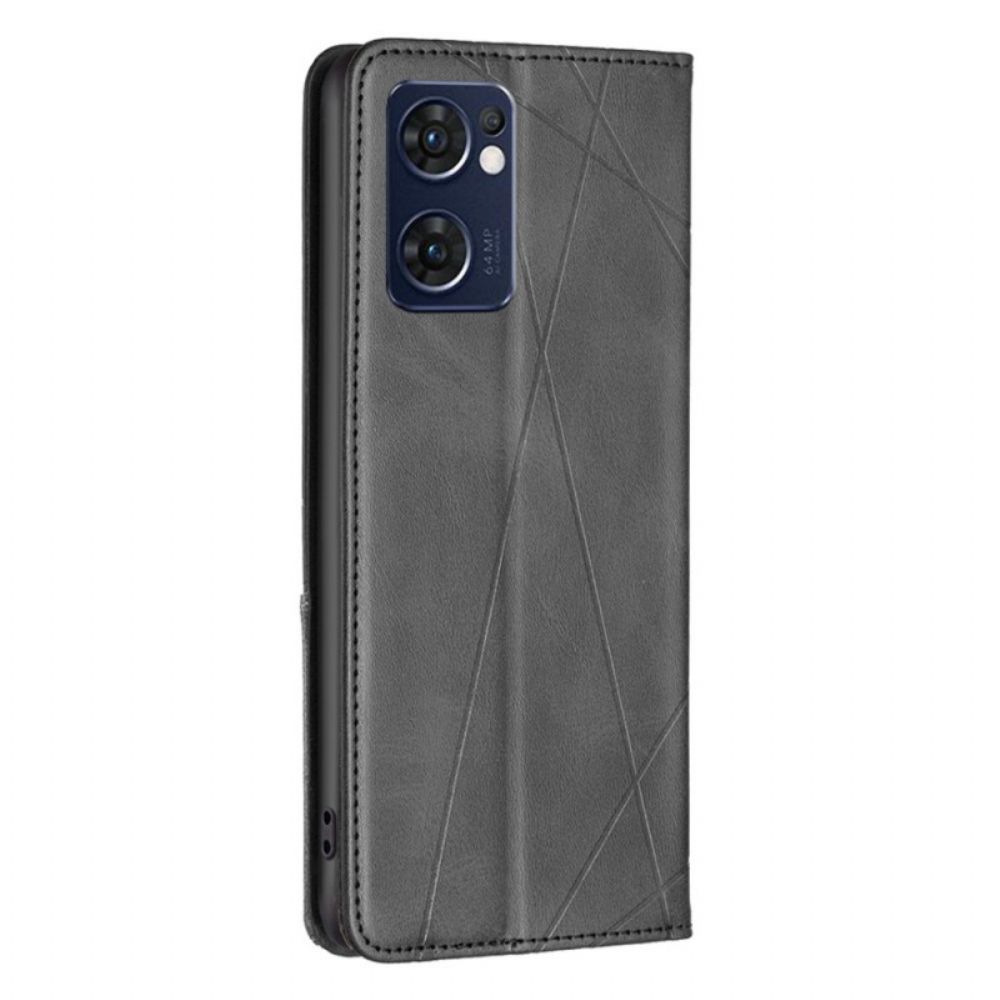 Bescherming Hoesje voor Oppo Find X5 Lite Folio-hoesje Diamanten