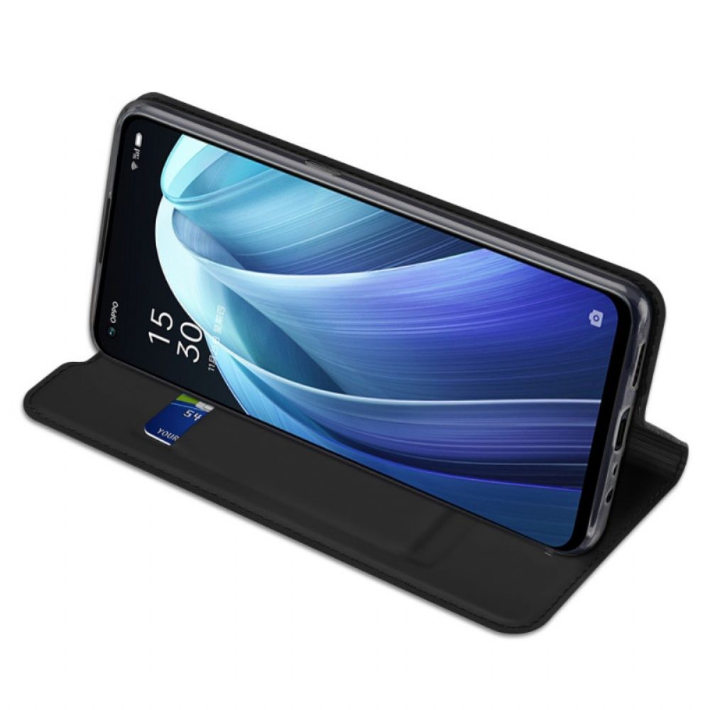 Bescherming Hoesje voor Oppo Find X5 Lite Folio-hoesje Dux Ducis Pro-skin