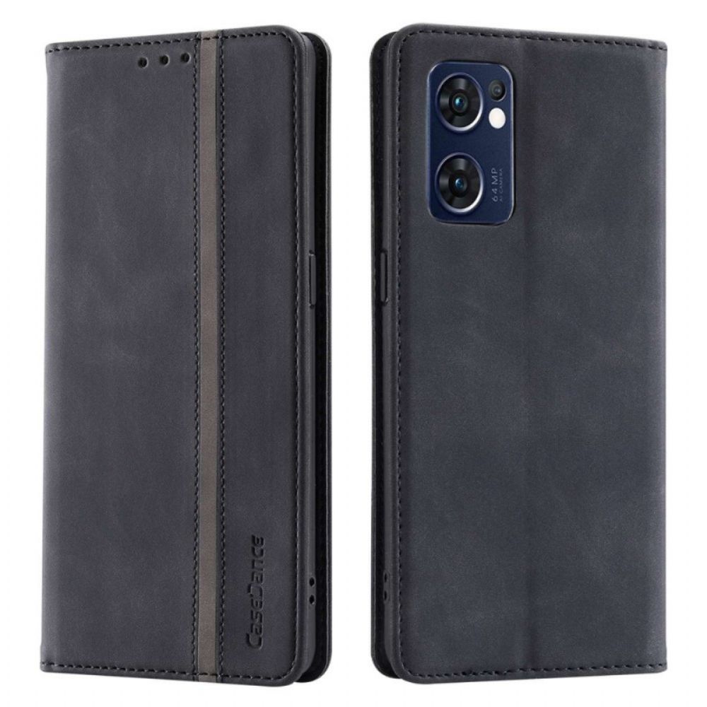 Bescherming Hoesje voor Oppo Find X5 Lite Folio-hoesje Kunstleer Casedance