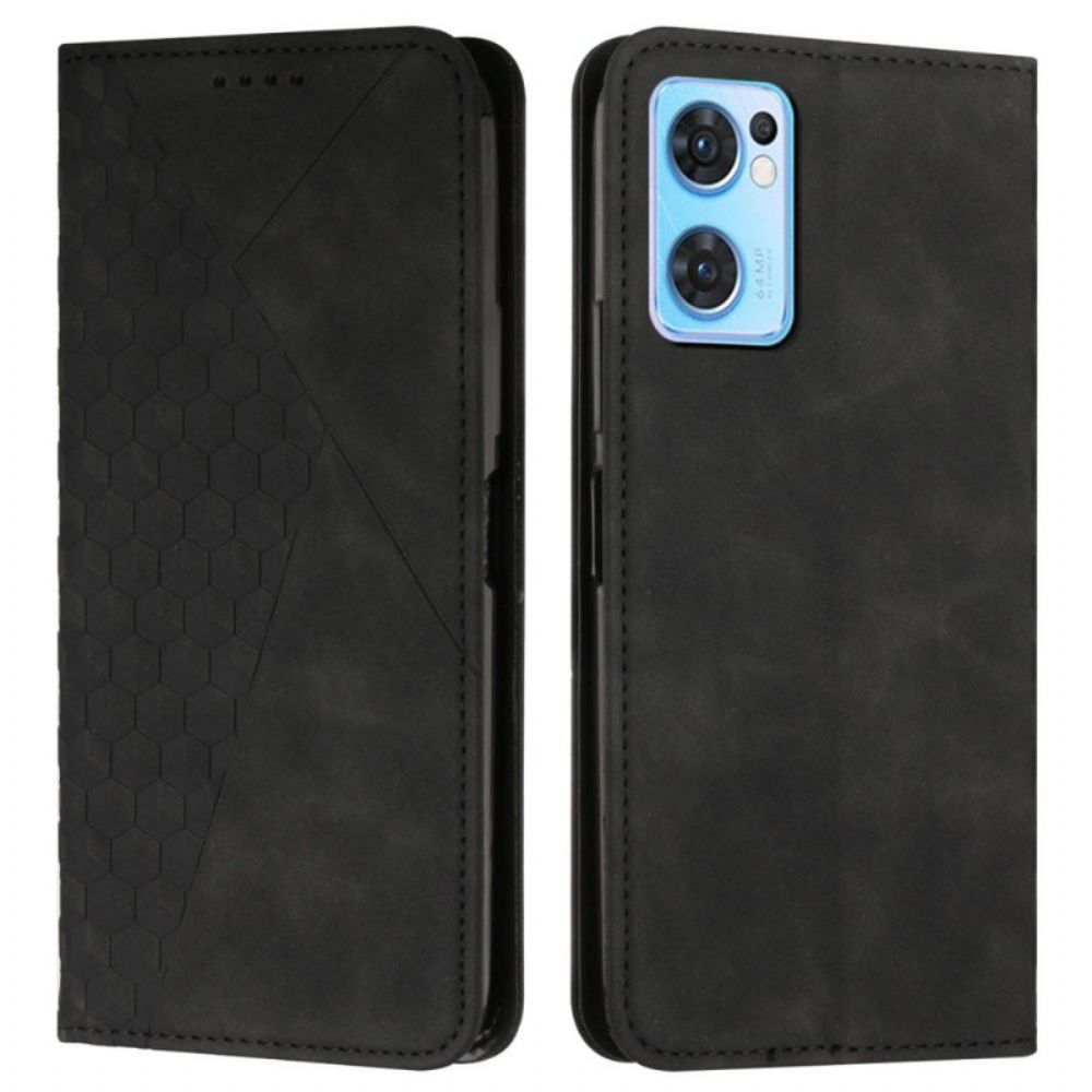 Bescherming Hoesje voor Oppo Find X5 Lite Folio-hoesje Kunstleer Patroon