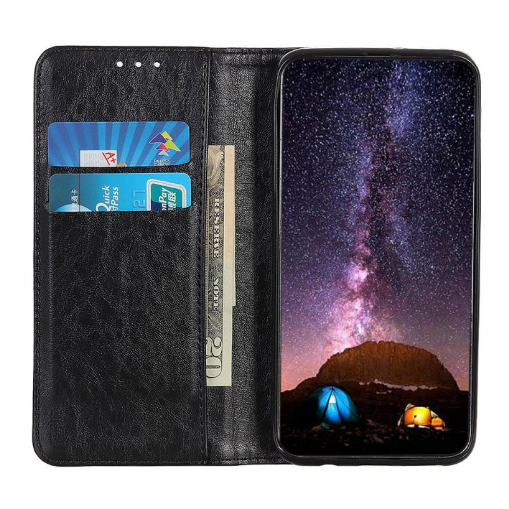 Bescherming Hoesje voor Oppo Find X5 Lite Folio-hoesje Ledertextuur