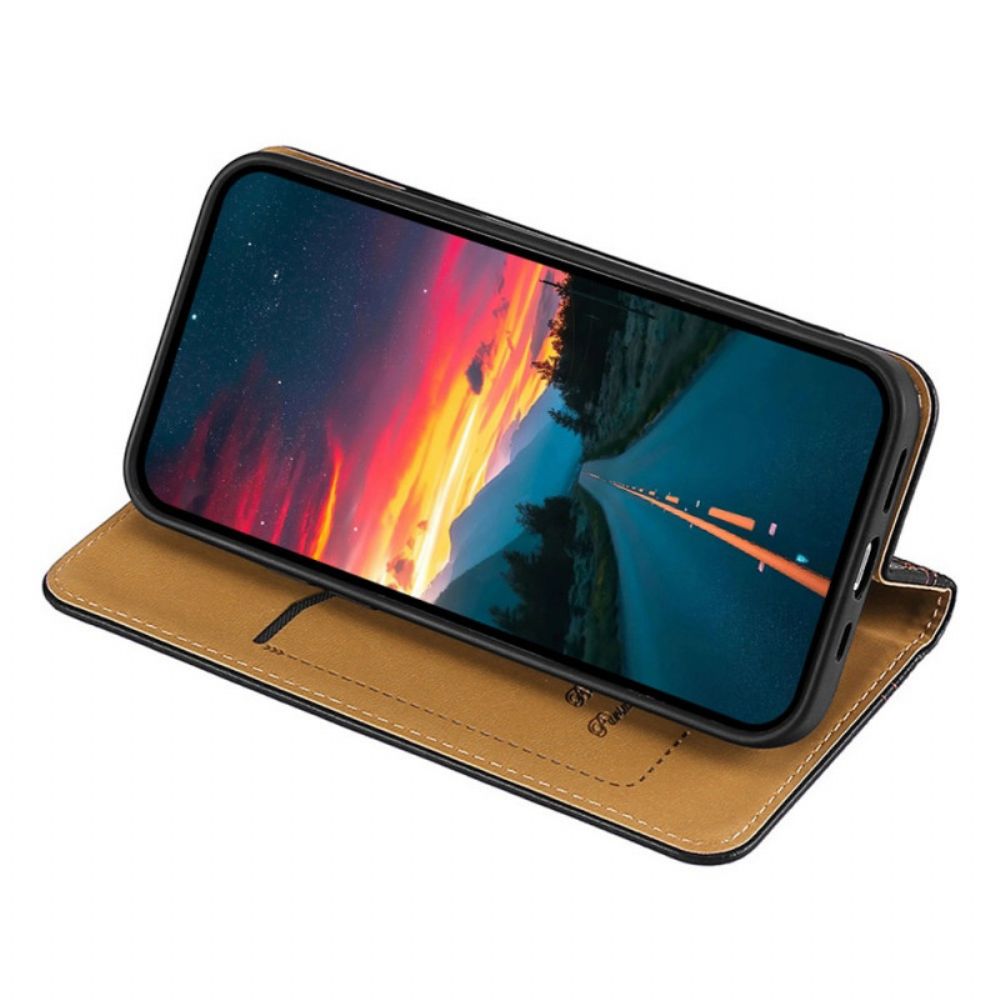 Bescherming Hoesje voor Oppo Find X5 Lite Folio-hoesje Litchi Lederen Stiksels Splitsen