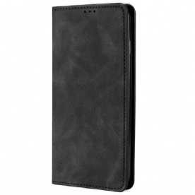 Bescherming Hoesje voor Oppo Find X5 Lite Folio-hoesje Skin-touch Leereffect