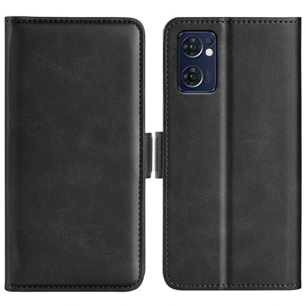 Flip Case voor Oppo Find X5 Lite Dubbele Sluiting