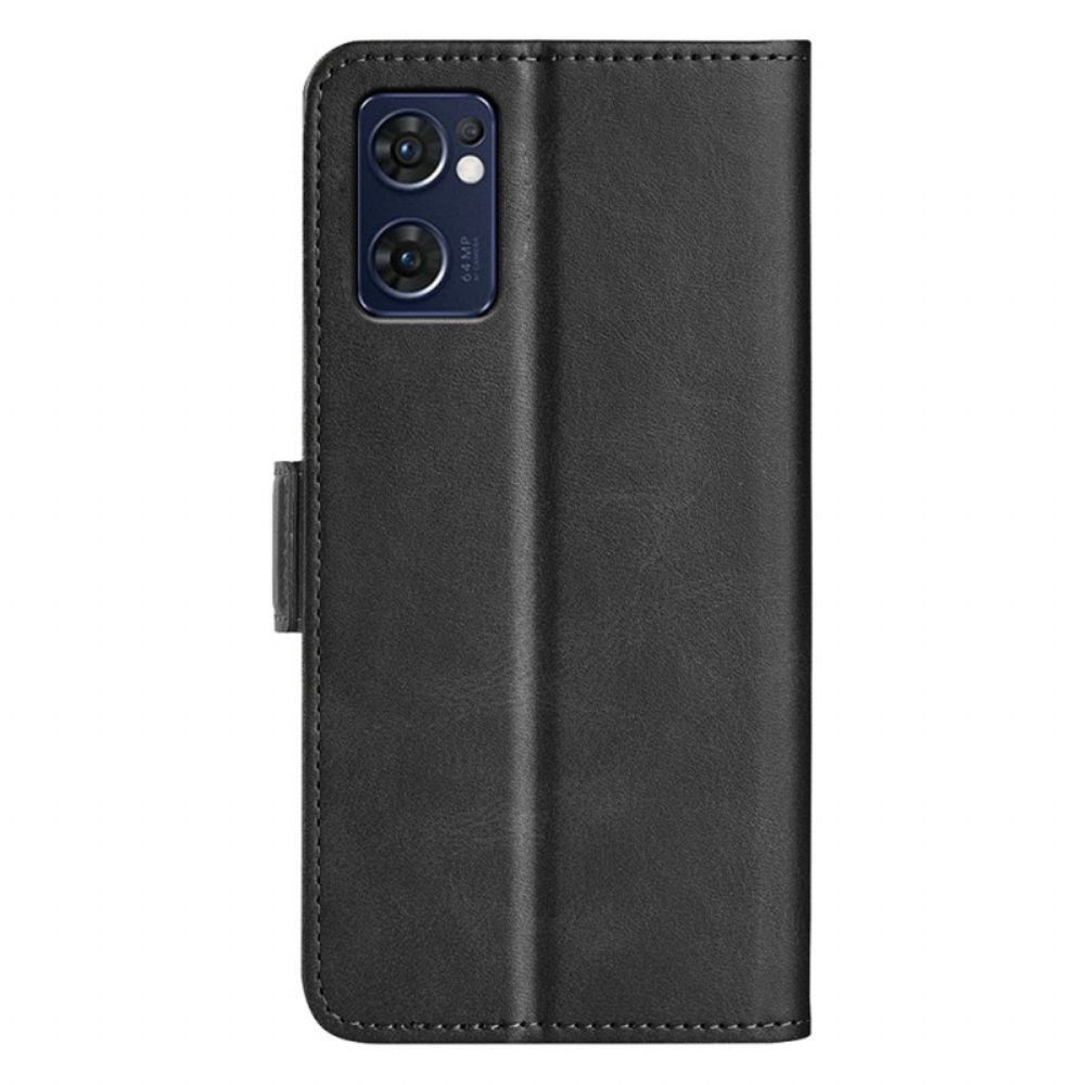 Flip Case voor Oppo Find X5 Lite Dubbele Sluiting