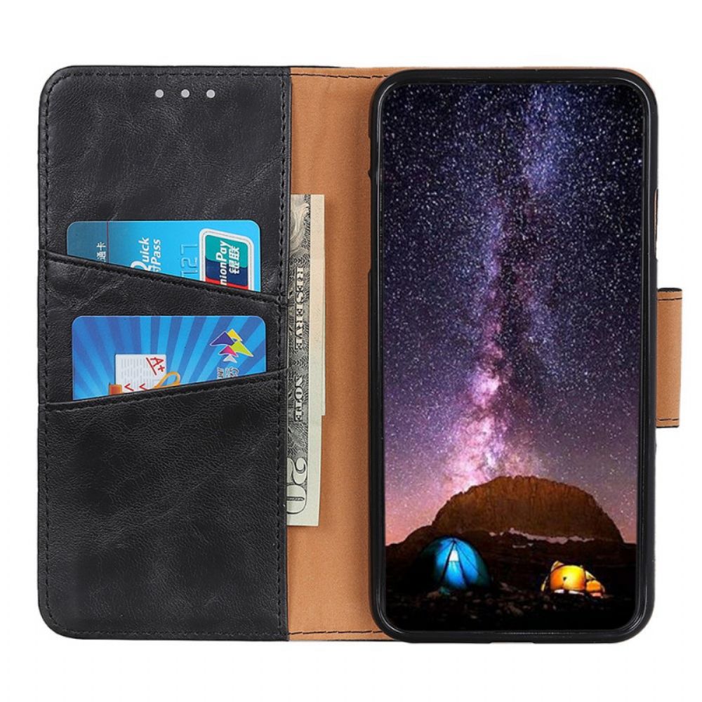 Flip Case voor Oppo Find X5 Lite Folio-hoesje Textuur Magnetische Flap