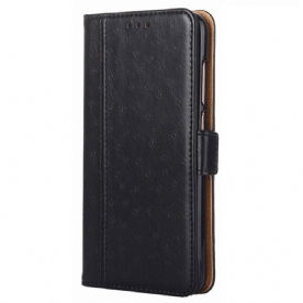 Flip Case voor Oppo Find X5 Lite Struisvogel Huidtextuur