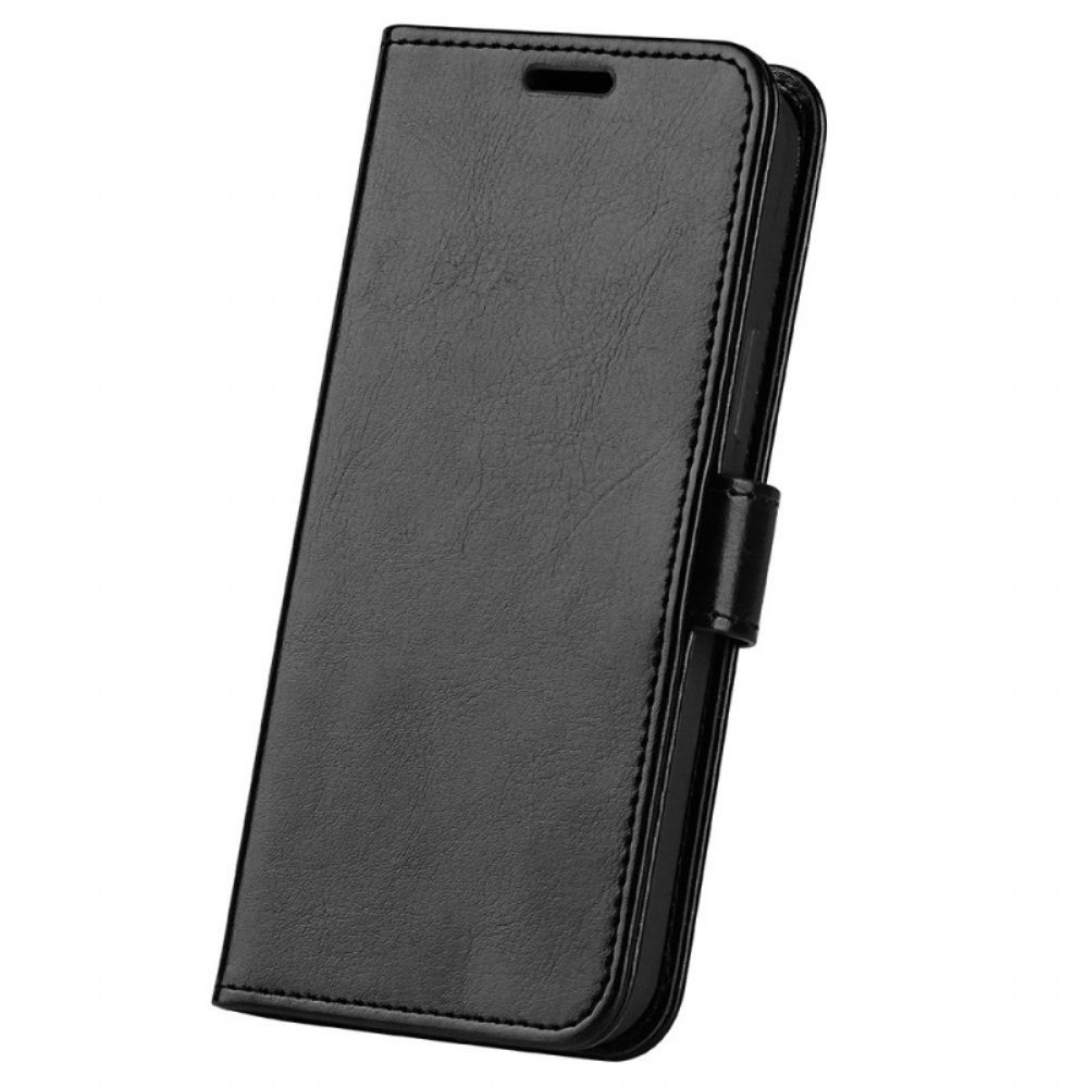 Flip Case voor Oppo Find X5 Lite Vintage Lederen Stijl