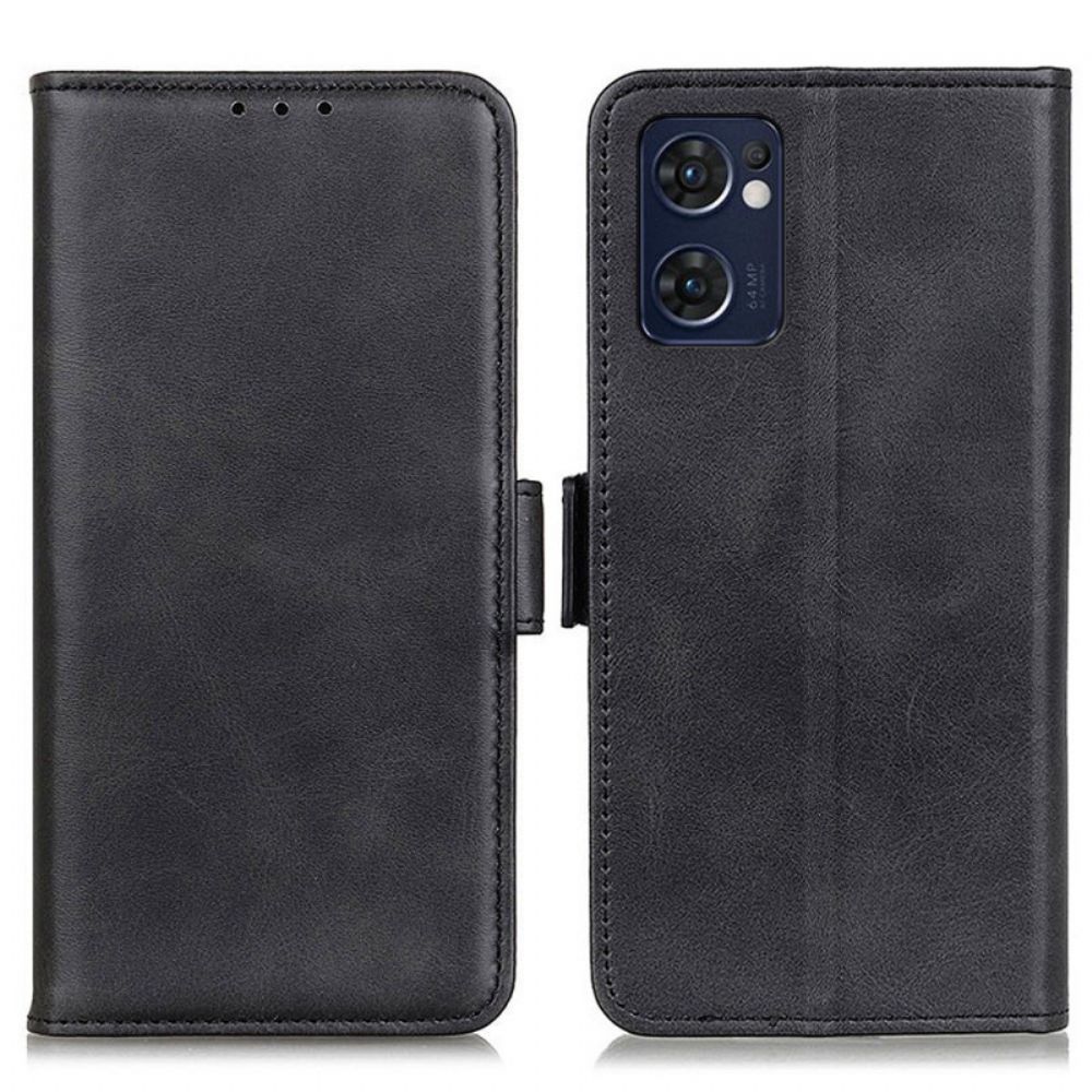 Folio-hoesje voor Oppo Find X5 Lite Flip Case Dubbele Klep