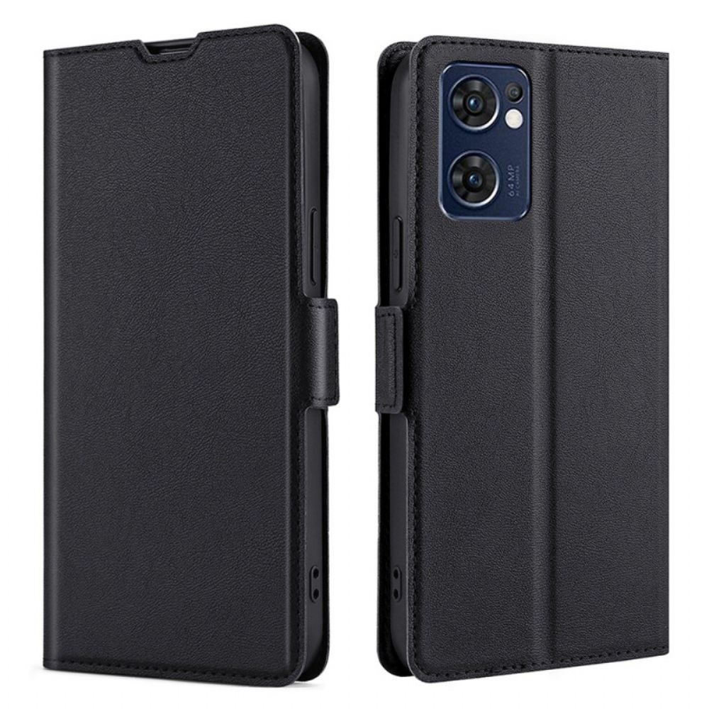 Folio-hoesje voor Oppo Find X5 Lite Flip Case Dubbele Klep Ontwerp