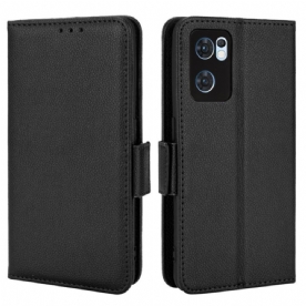 Folio-hoesje voor Oppo Find X5 Lite Flip Case Dubbele Nieuwe Kleuren Flap