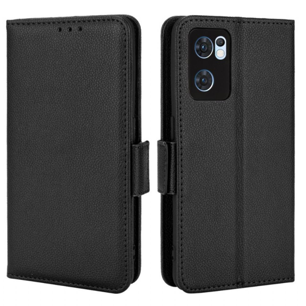 Folio-hoesje voor Oppo Find X5 Lite Flip Case Dubbele Nieuwe Kleuren Flap