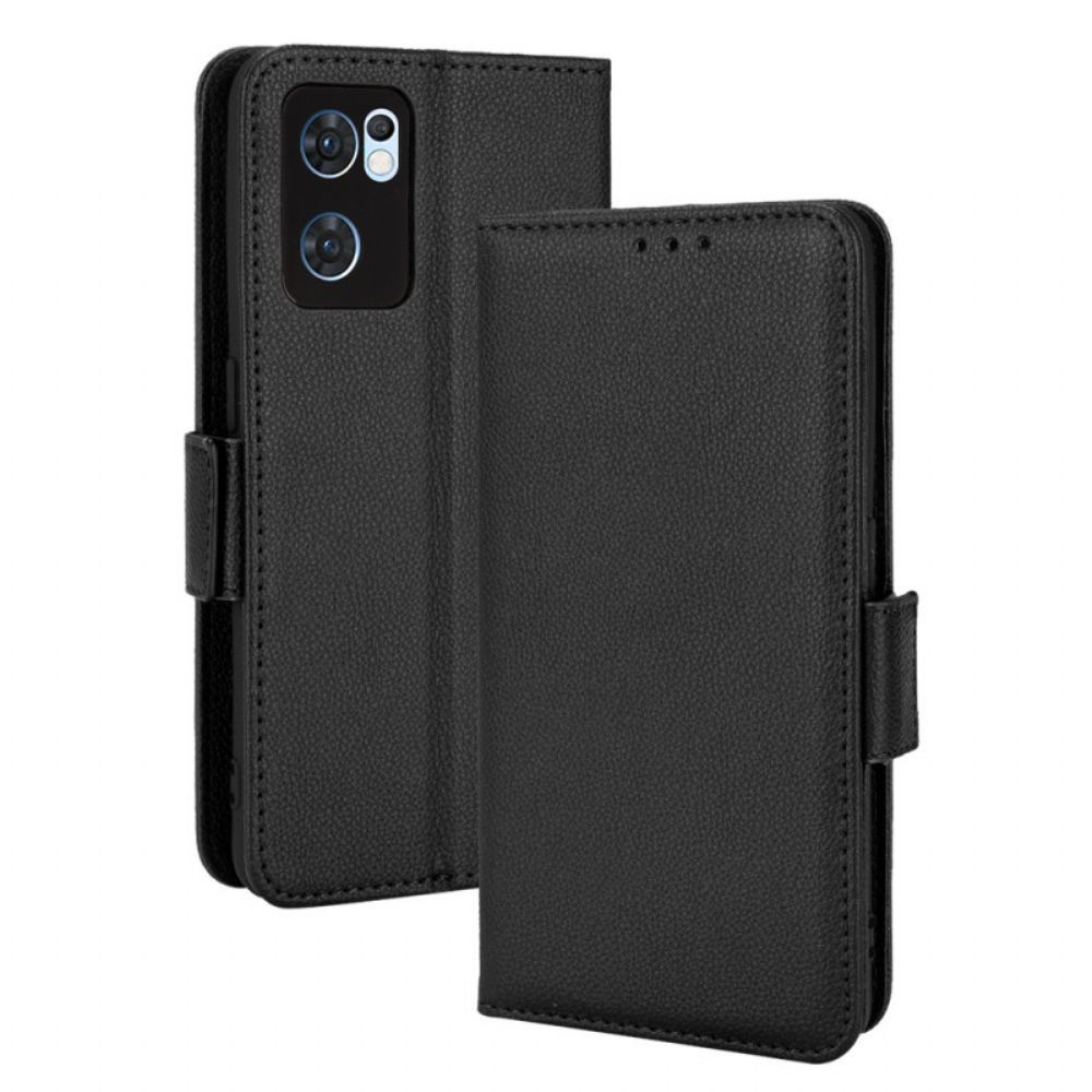 Folio-hoesje voor Oppo Find X5 Lite Flip Case Dubbele Nieuwe Kleuren Flap