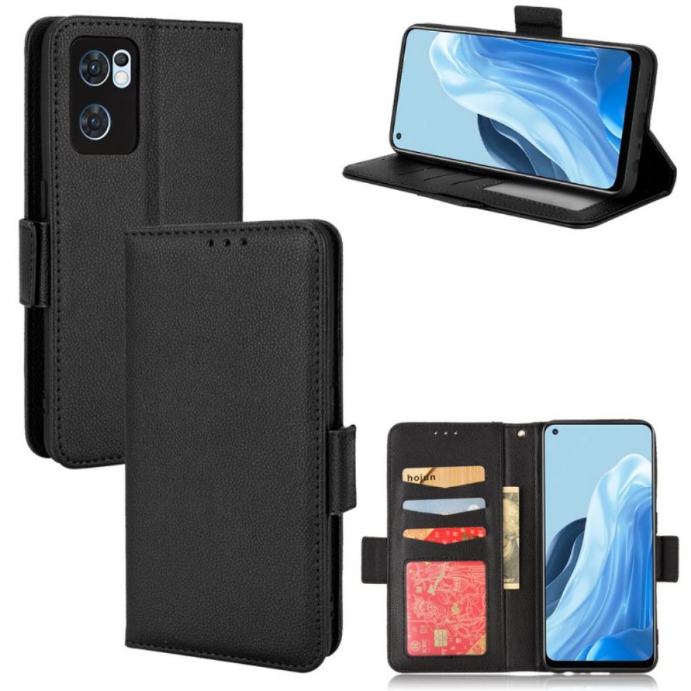 Folio-hoesje voor Oppo Find X5 Lite Flip Case Dubbele Nieuwe Kleuren Flap