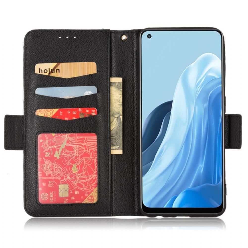 Folio-hoesje voor Oppo Find X5 Lite Flip Case Dubbele Nieuwe Kleuren Flap