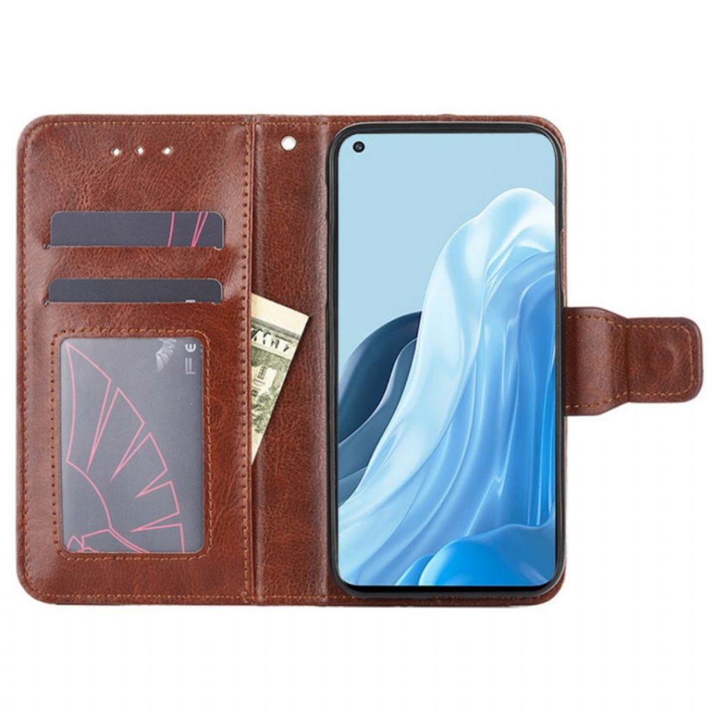 Folio-hoesje voor Oppo Find X5 Lite Flip Case Gekleurde Magnetische Klep