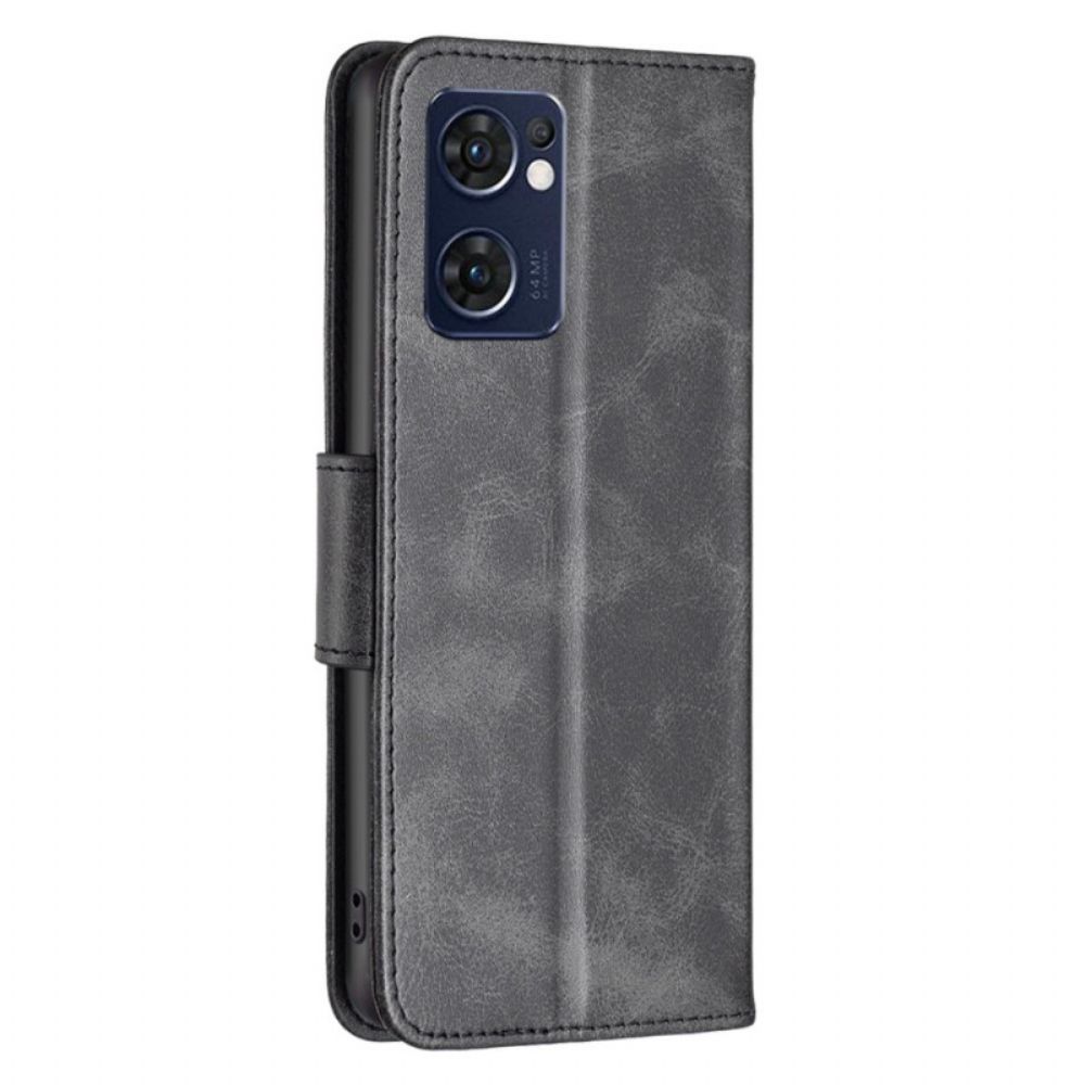 Folio-hoesje voor Oppo Find X5 Lite Schuine Sluiting