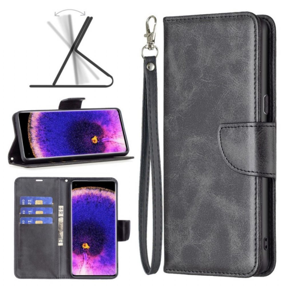 Folio-hoesje voor Oppo Find X5 Lite Schuine Sluiting