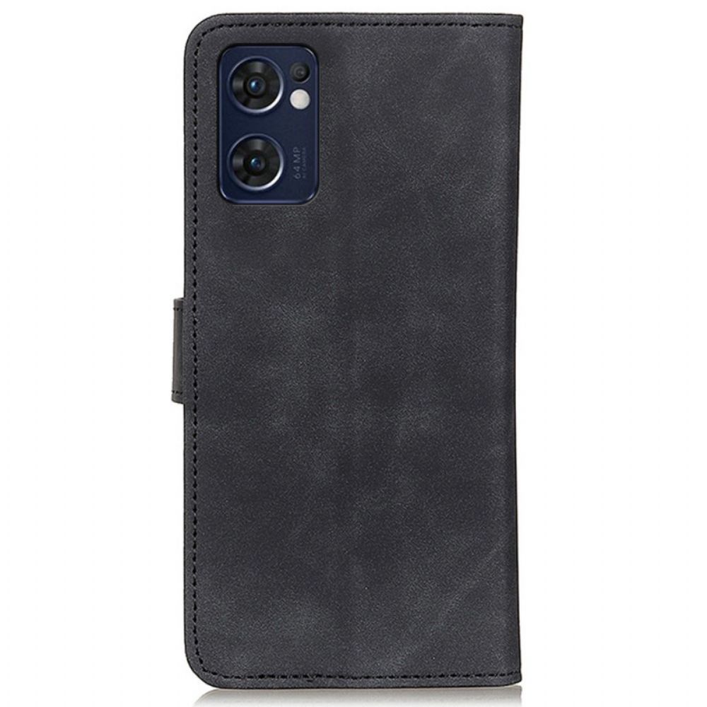 Folio-hoesje voor Oppo Find X5 Lite Vintage Khazneh Leereffect