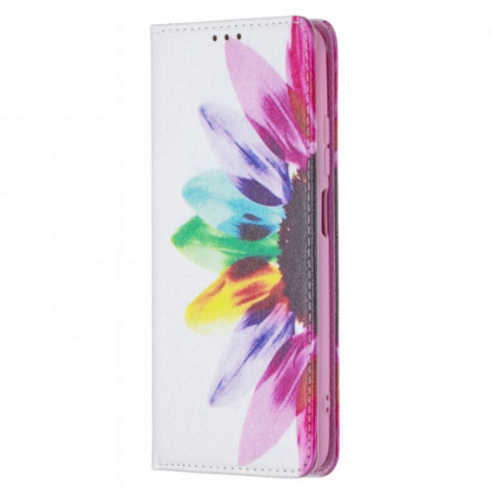 Bescherming Hoesje voor Xiaomi Redmi Note 10 / 10S Folio-hoesje Aquarel Bloem