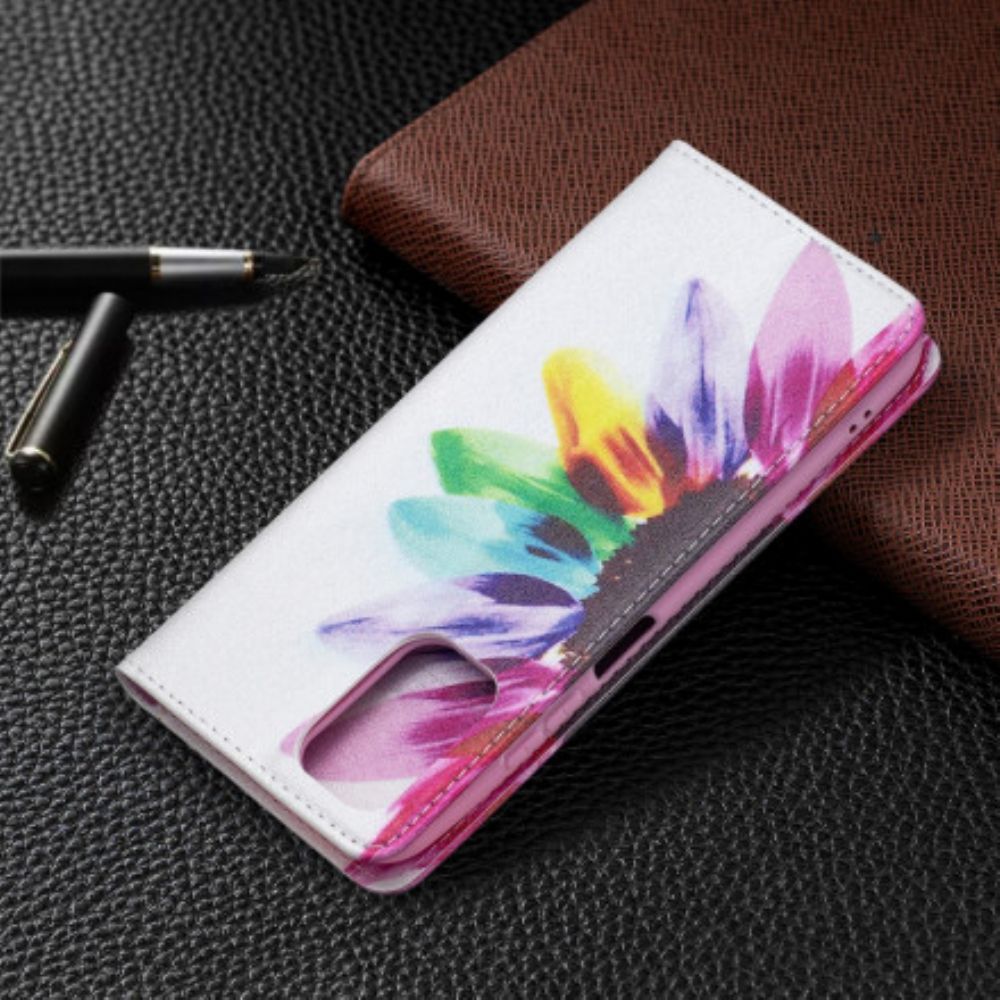 Bescherming Hoesje voor Xiaomi Redmi Note 10 / 10S Folio-hoesje Aquarel Bloem