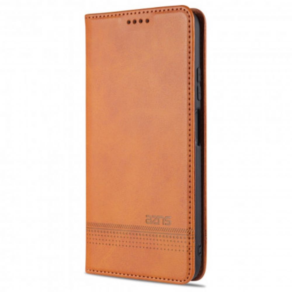 Bescherming Hoesje voor Xiaomi Redmi Note 10 / 10S Folio-hoesje Azns Lederen Stijl