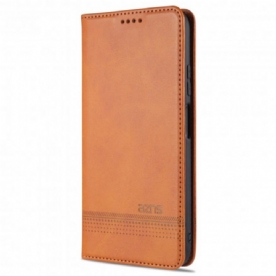 Bescherming Hoesje voor Xiaomi Redmi Note 10 / 10S Folio-hoesje Azns Lederen Stijl