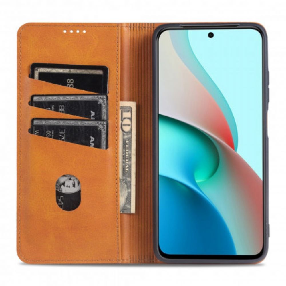 Bescherming Hoesje voor Xiaomi Redmi Note 10 / 10S Folio-hoesje Azns Lederen Stijl