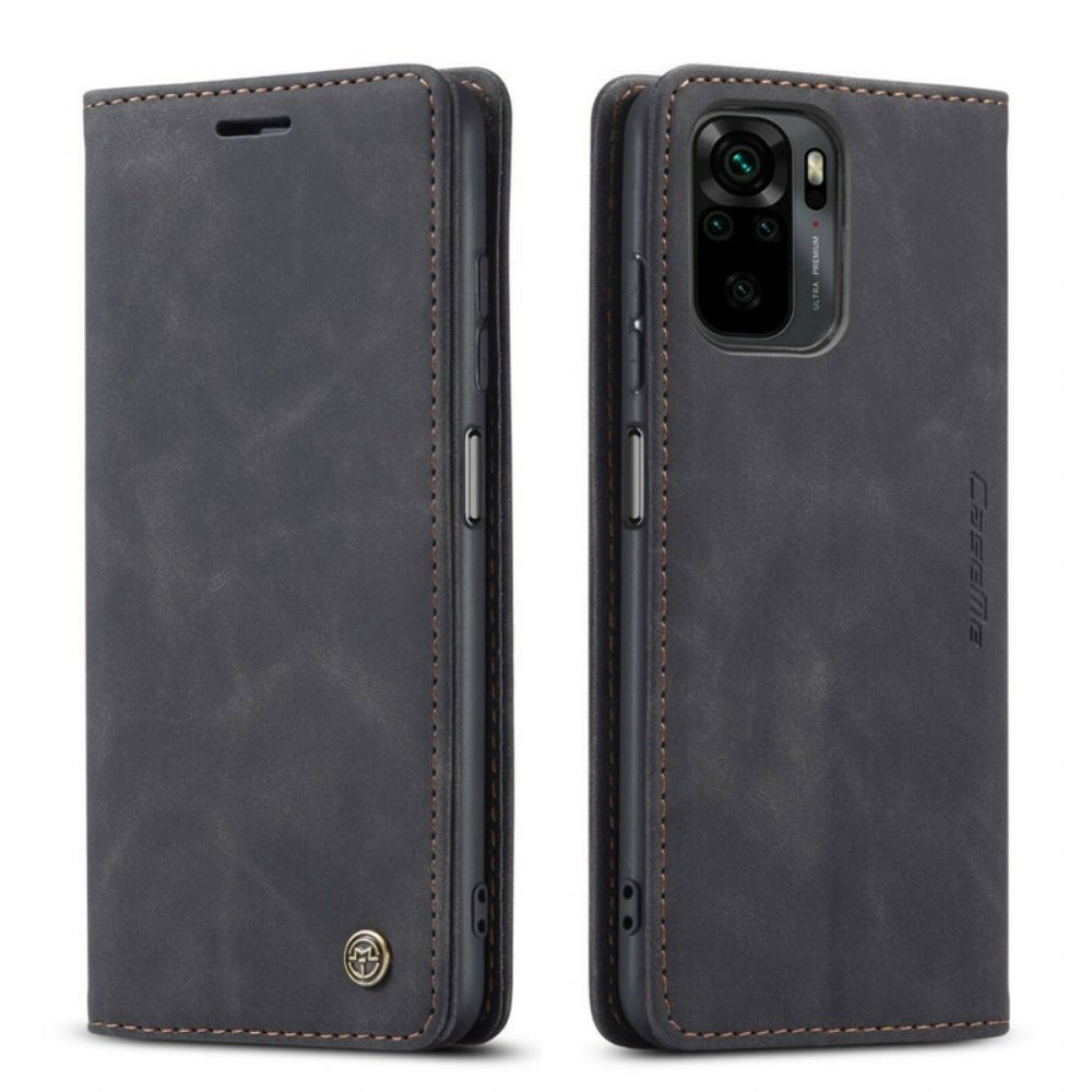 Bescherming Hoesje voor Xiaomi Redmi Note 10 / 10S Folio-hoesje Casem Leereffect