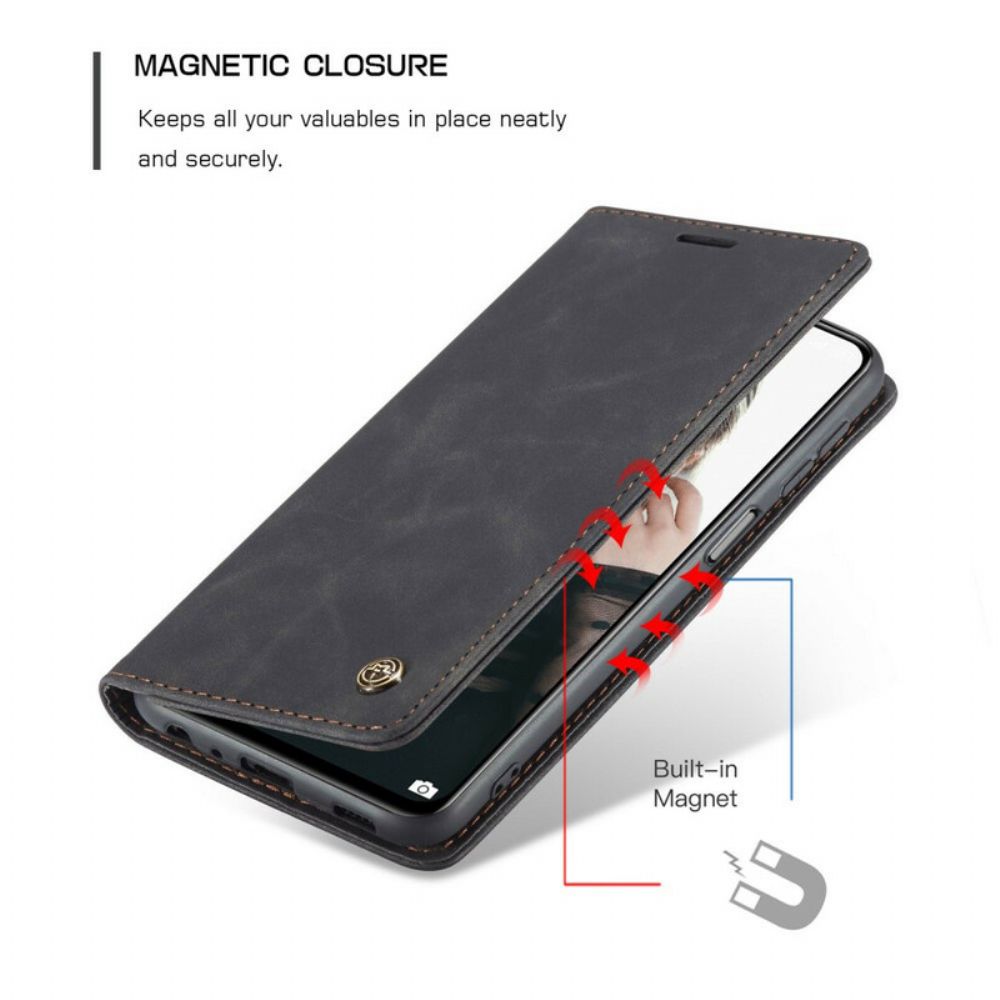 Bescherming Hoesje voor Xiaomi Redmi Note 10 / 10S Folio-hoesje Casem Leereffect