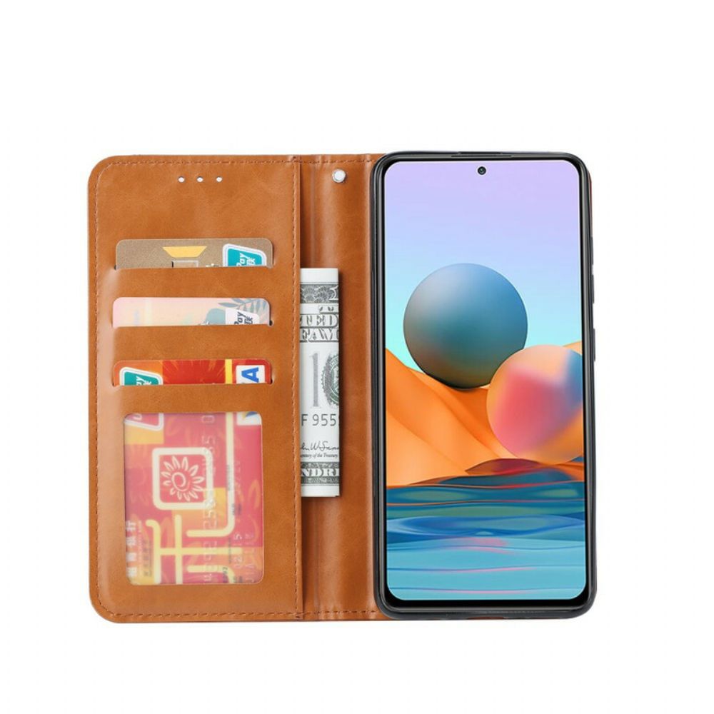 Bescherming Hoesje voor Xiaomi Redmi Note 10 / 10S Folio-hoesje Kaarthouder Van Kunstleer