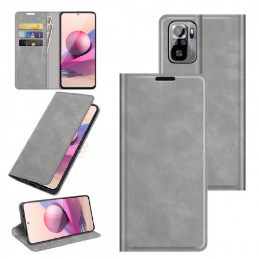 Bescherming Hoesje voor Xiaomi Redmi Note 10 / 10S Folio-hoesje Skin-touch